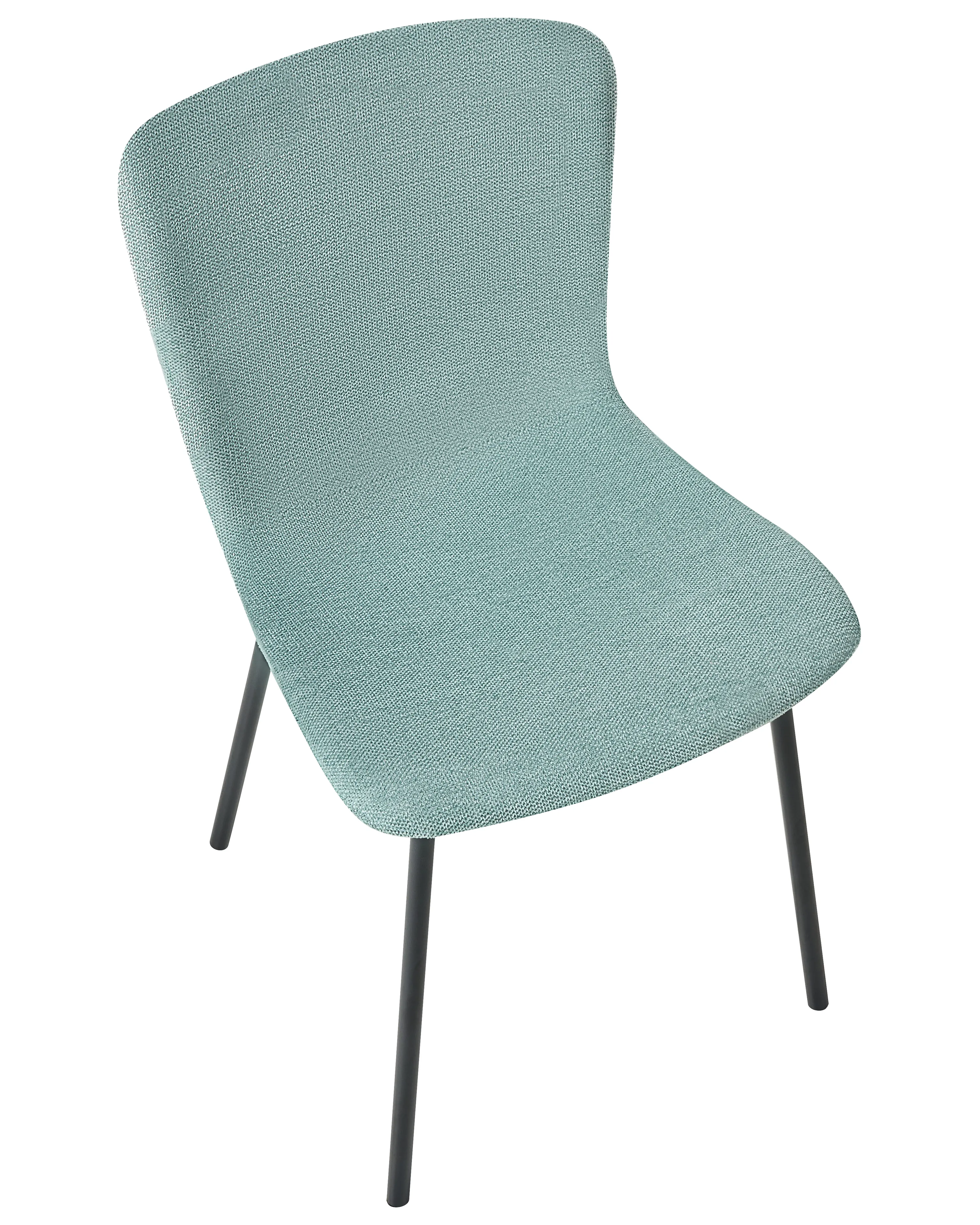 Set van 4 eetkamerstoelen CALDWELL Stof Mintgroen