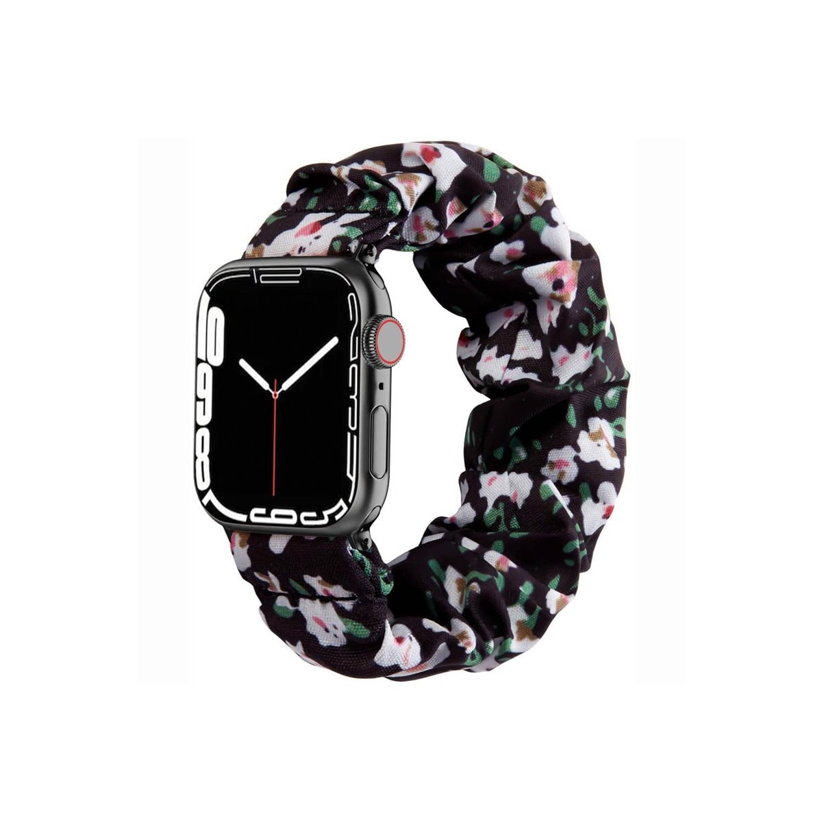 Scrunchie Elastisk armbånd Apple Watch 7 (41mm) - Classic flower