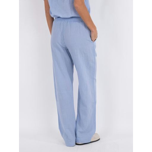 Neo Noir Sonar Linen Bukser, Light Blue, 38