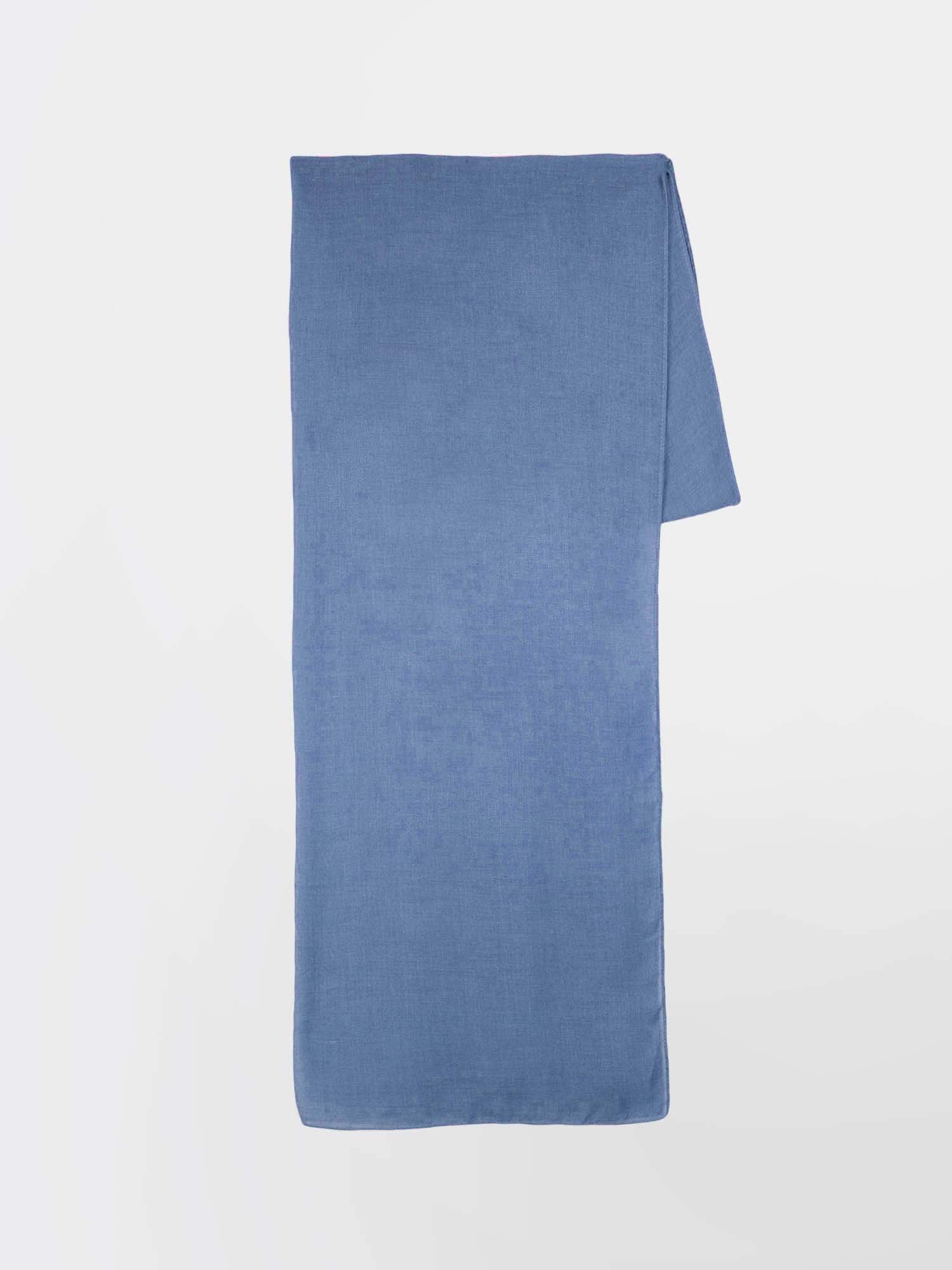 Foulard Femme Doux Rectangulaire Bleu