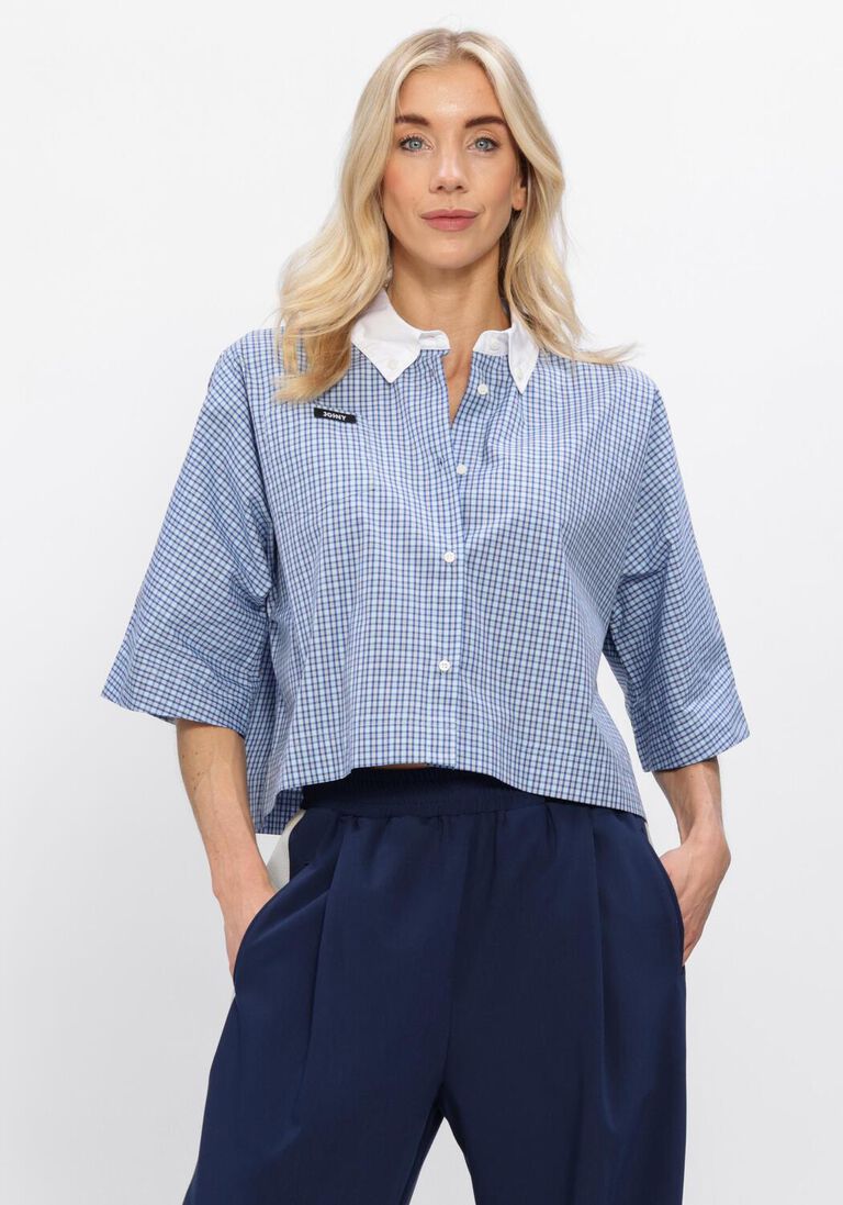 blauwe johny tops & t-shirts berry shirt cropped