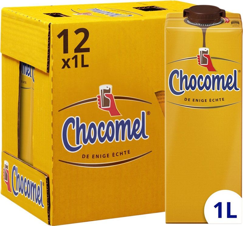 Chocomel - Chocolademelk - Volle Melk - 1 Liter - 12 Stuks