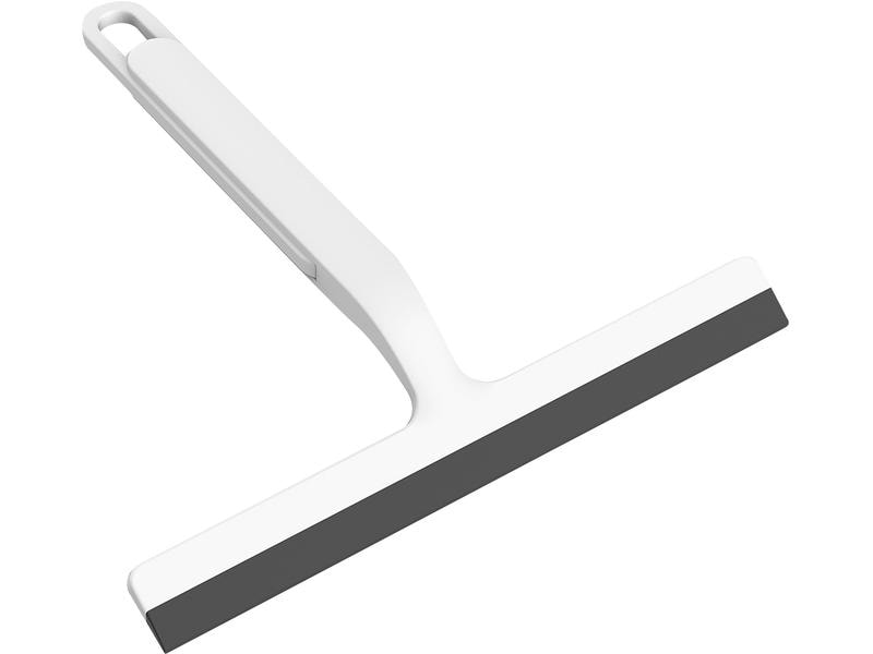 MSV Duschabzieher ausziehbar 24 bis 30 cm, Schwarz/Weiss Duschkabinenreiniger