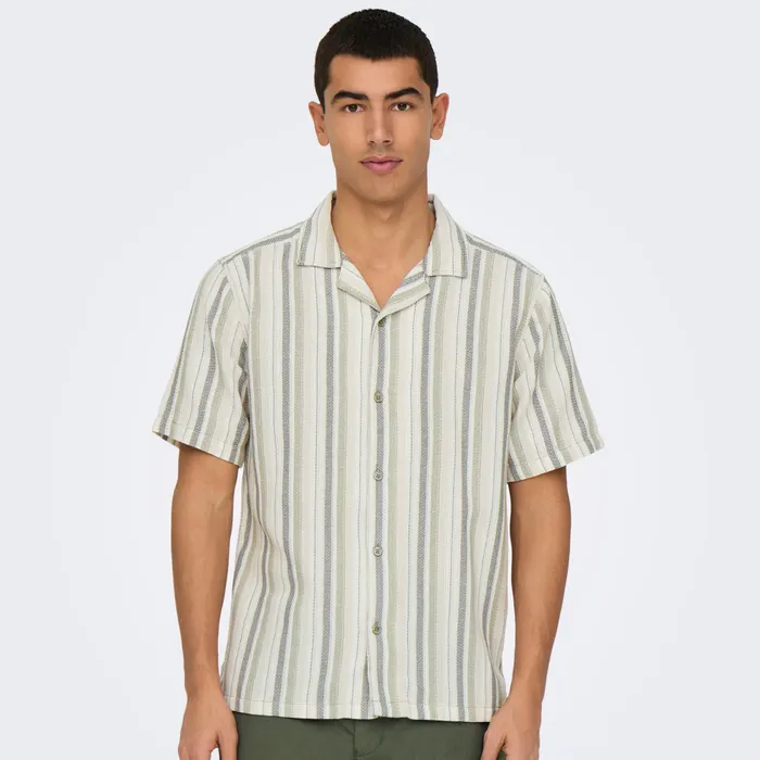Only & Sons Trev Life Stripe Overhemd Heren