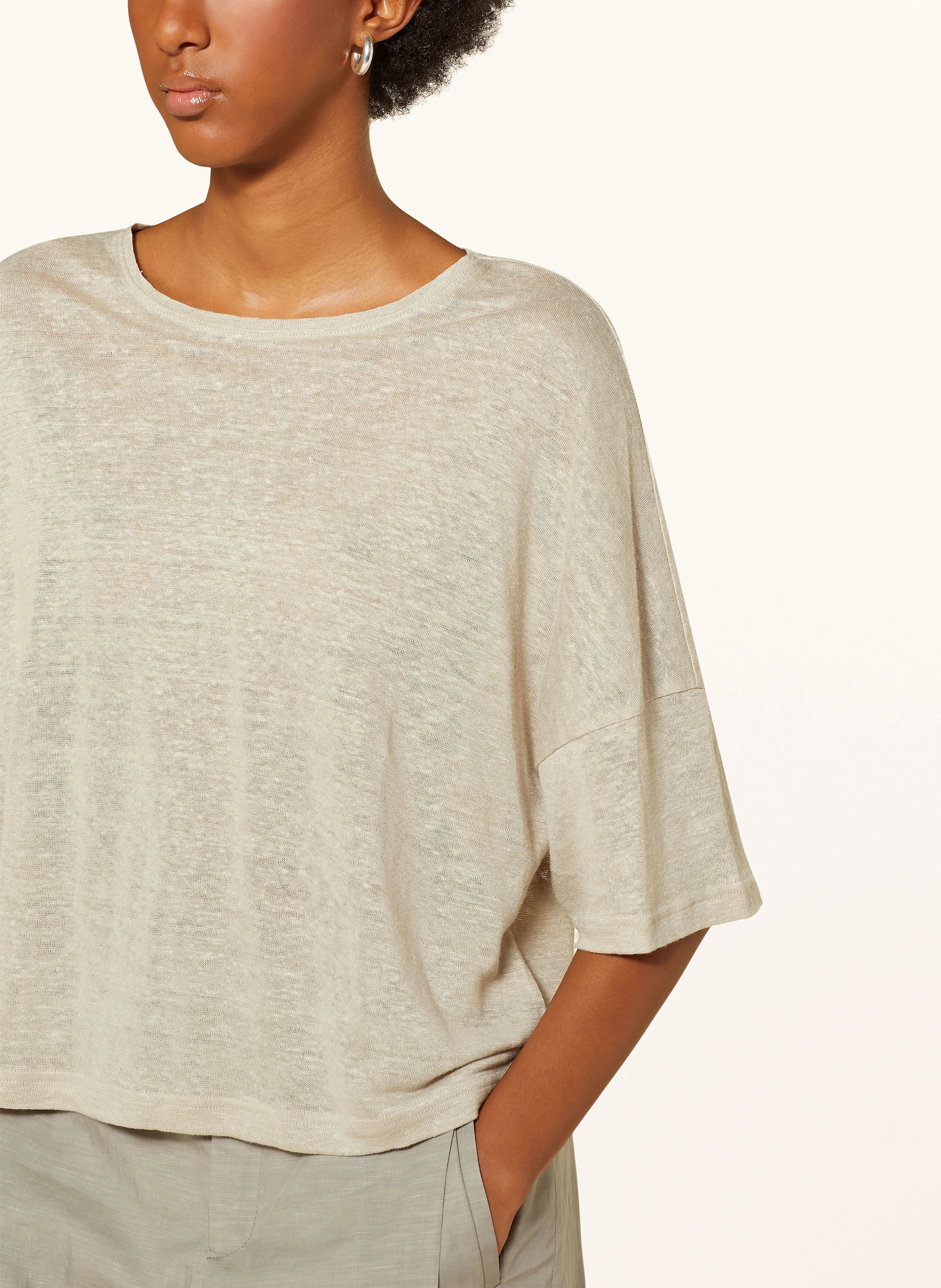 DRYKORN Pullover KUSIA aus Leinen mit 3/4-Arm