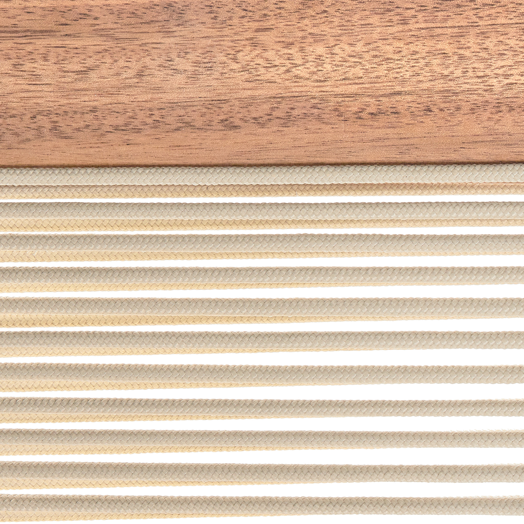 Beliani - PROSSEDI - Ligstoel - Beige - Acaciahout