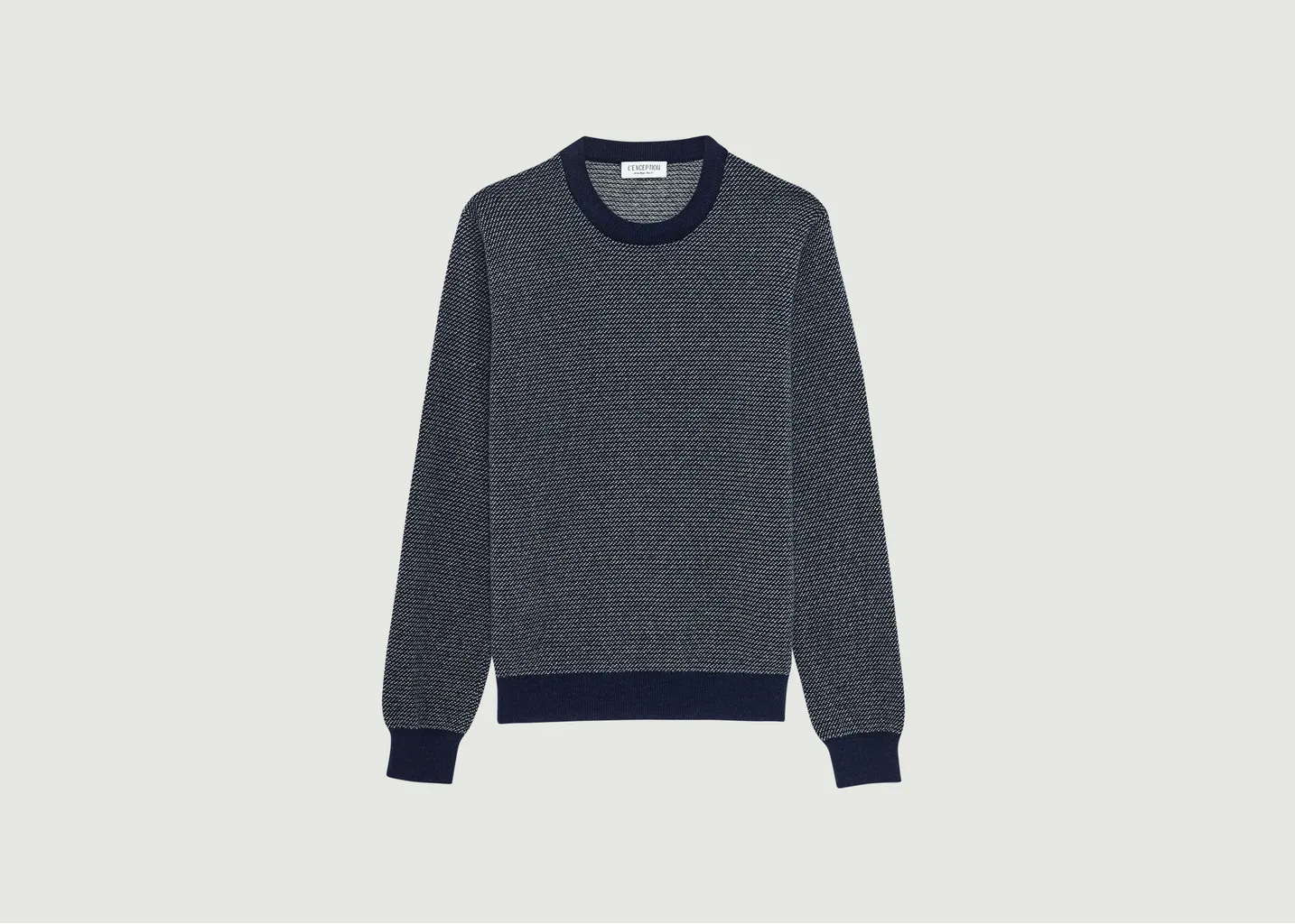 Pull jacquard en laine recyclée L'Exception Paris