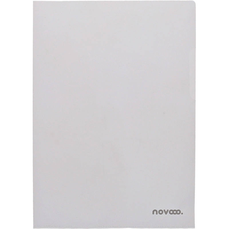 novooo Sichtmappen Professional, 100 Stück, A4, 120 µm, genarbt, transparent