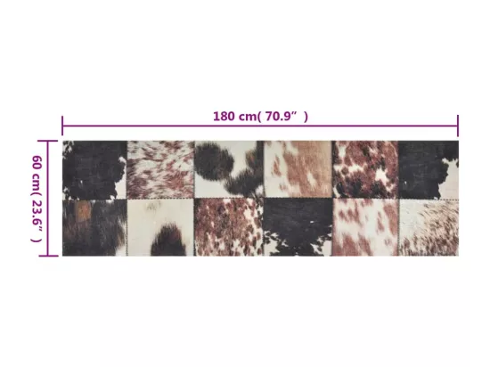 Tapis de cuisine lavable impression peau d'animal 60x180 cm