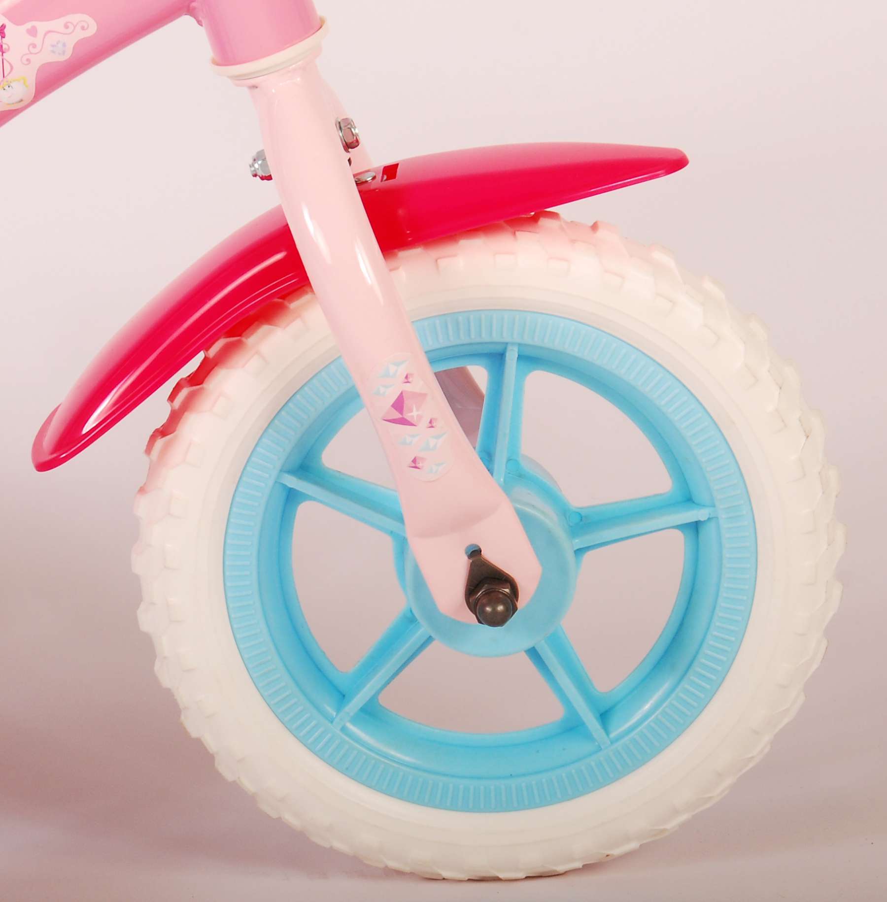 Kinderfahrrad Disney Princess für Mädchen 10 Zoll Kinderrad in Rosa