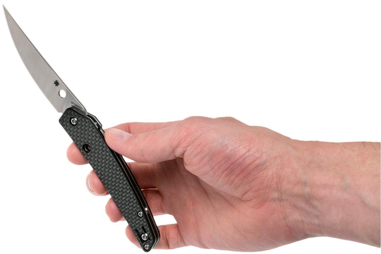 Spyderco Ikuchi C242CFP zakmes, Paul Alexander design CQI Version