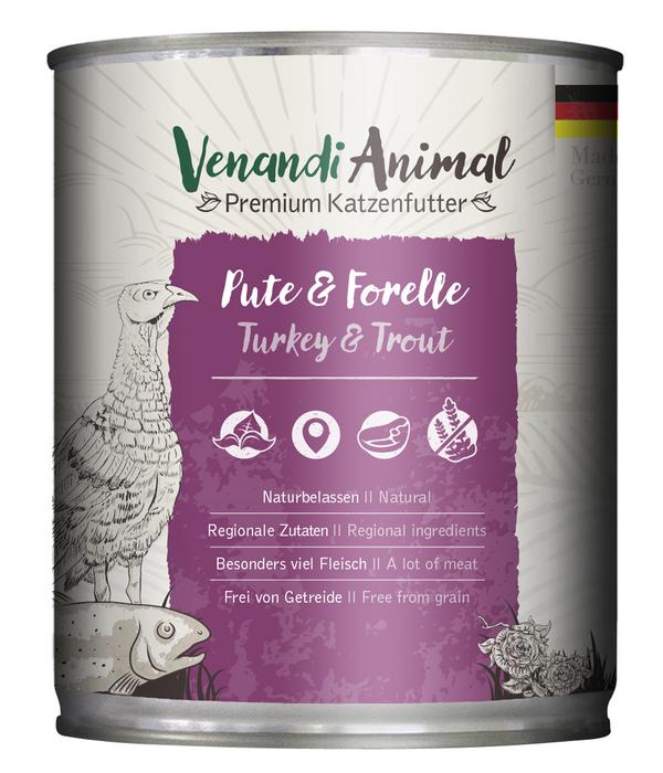 Venandi Animal Nassfutter für Katzen Adult,