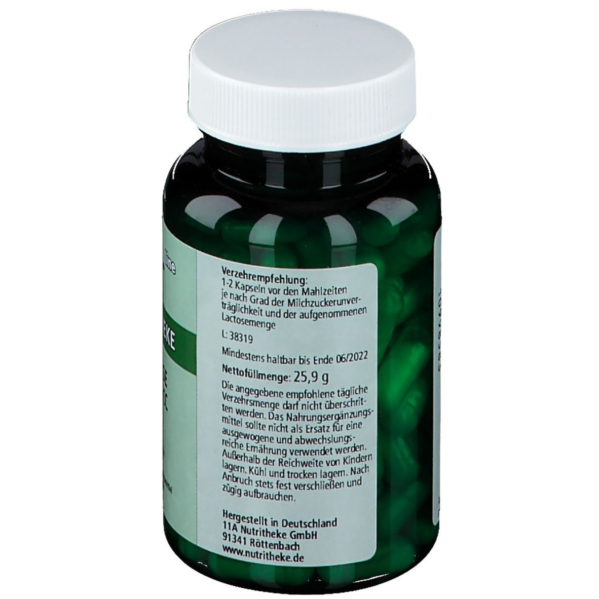green line NUTRITHEKE Laktase 6.000 FCC