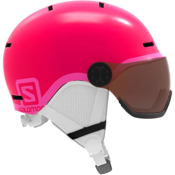 Casque de ski SALOMON GROM VISOR KID GLOSSY PINK