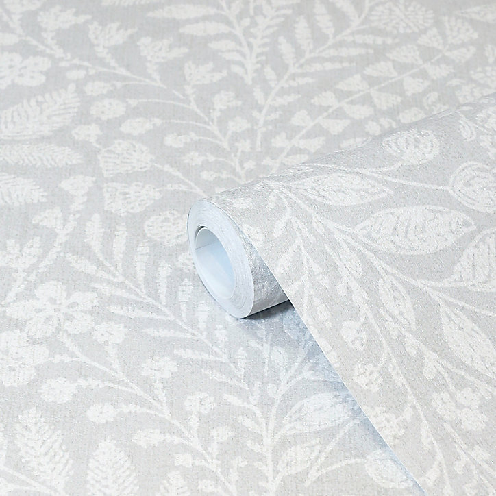 Papier peint vinyle sur intissé GoodHome Dryade gris