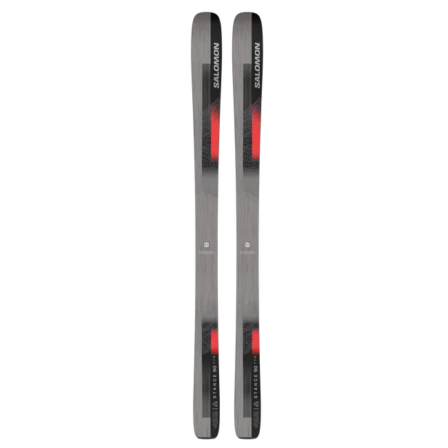 STANCE 90  All Mountain-Ski Unisex Black/NeonCoral/Mica