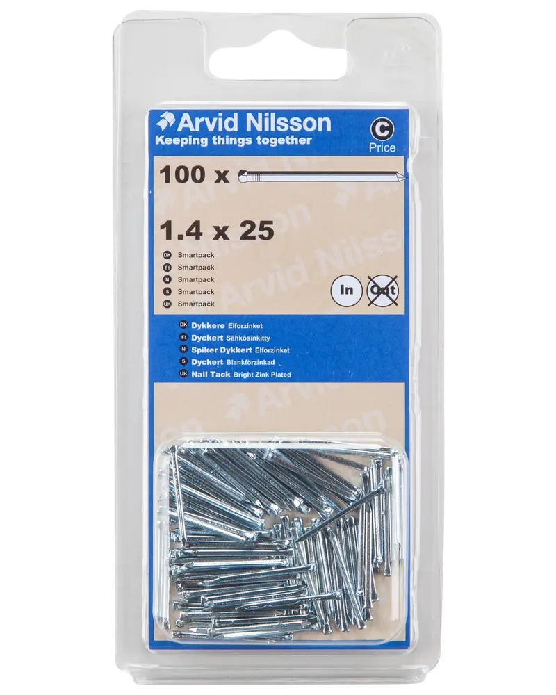 Arvid Nilsson Dykker rund 1,4 x 25 mm 100-pak