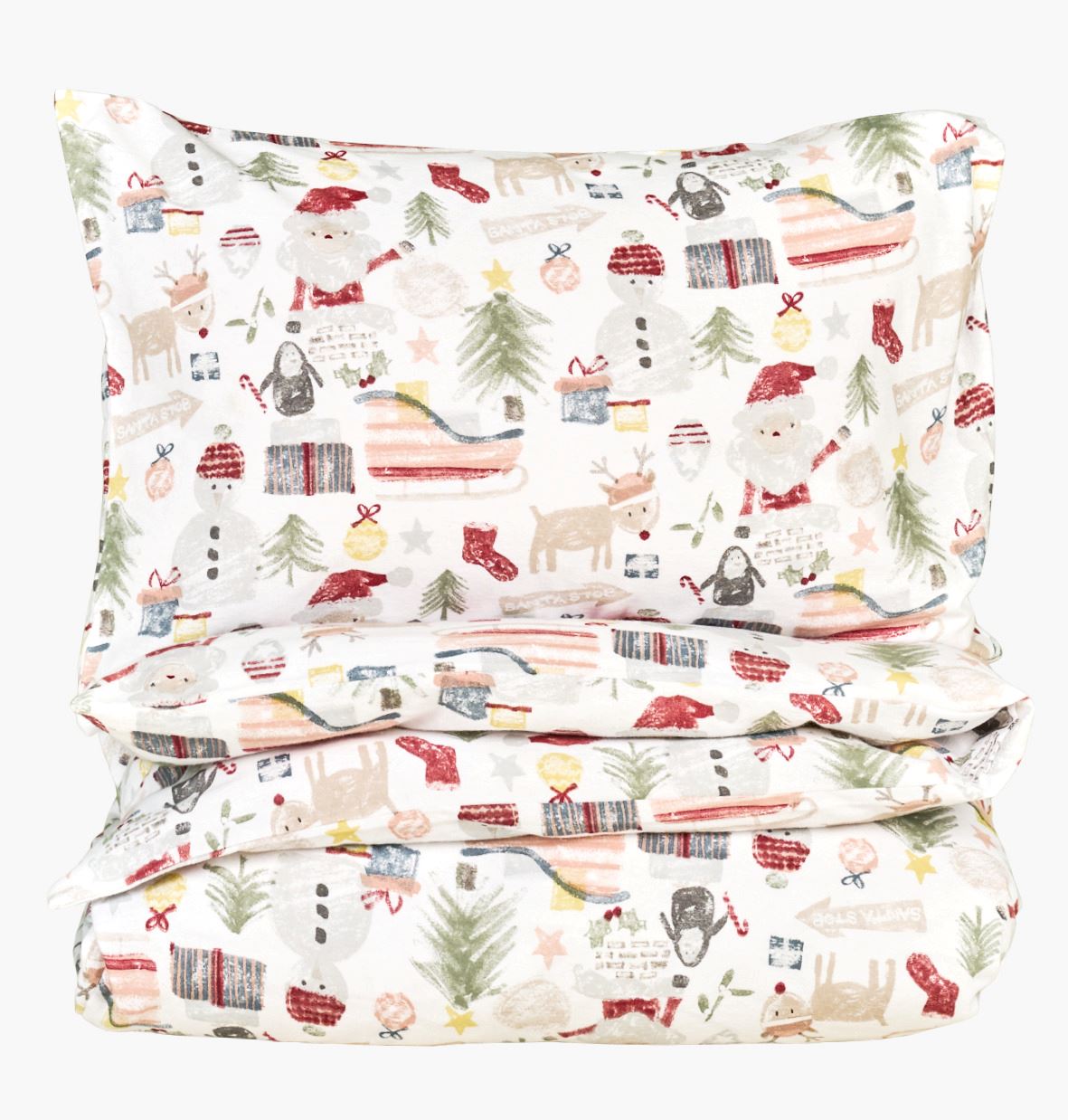 Flanell sengesett              multi - 140x200 cm