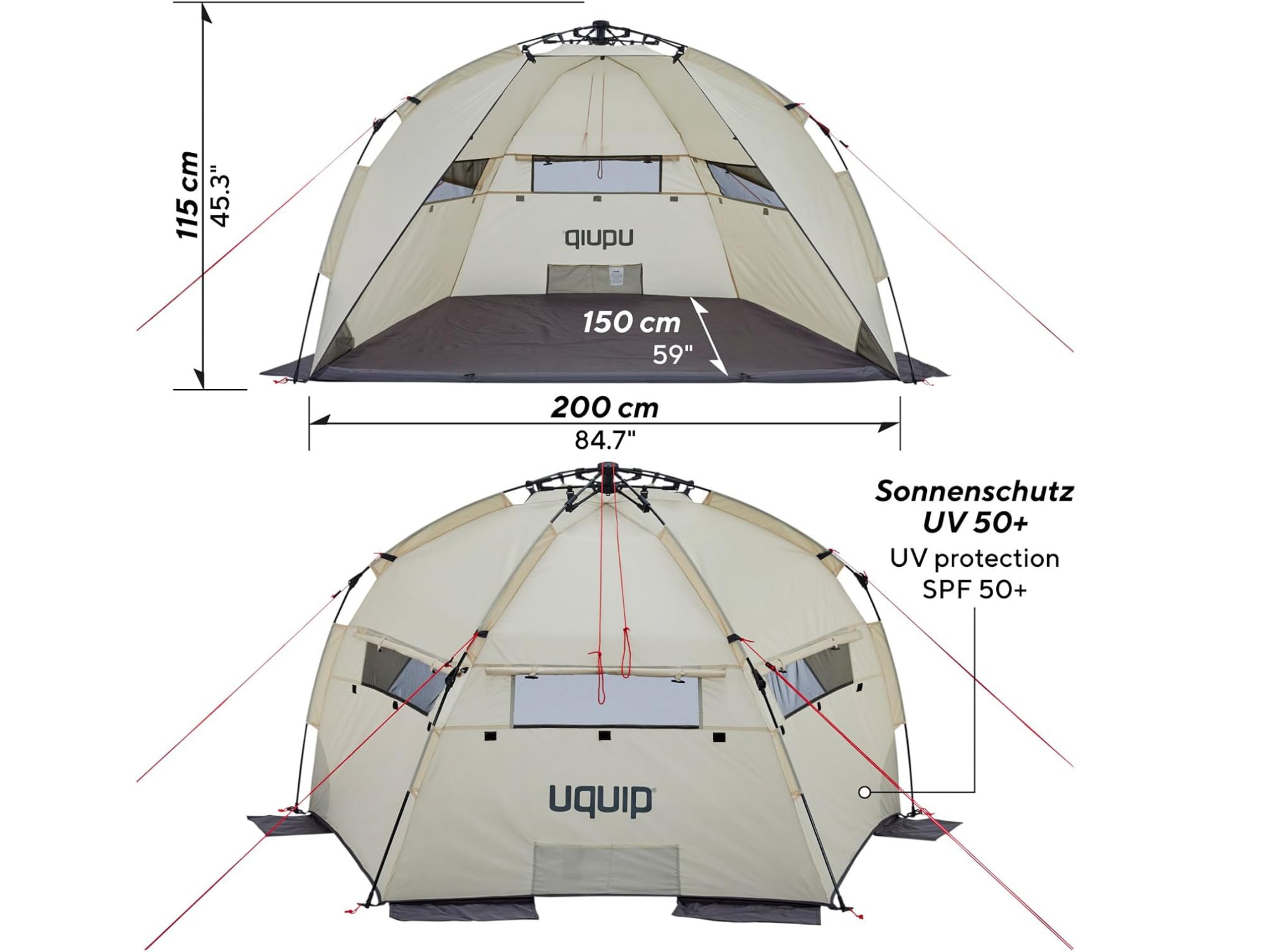 Uquip Speedy strandtent - Sand