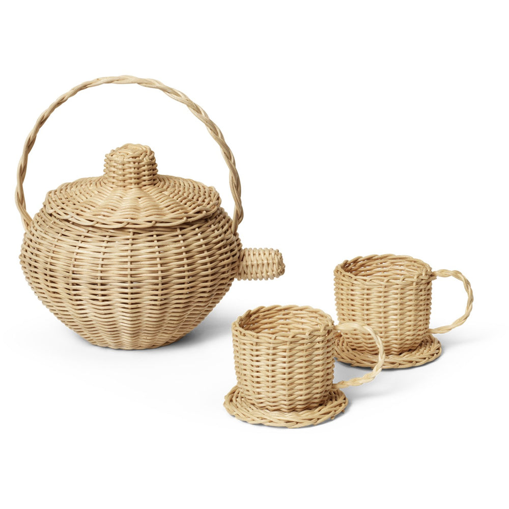 Køb Ferm Living Natural Rattan Tesæt