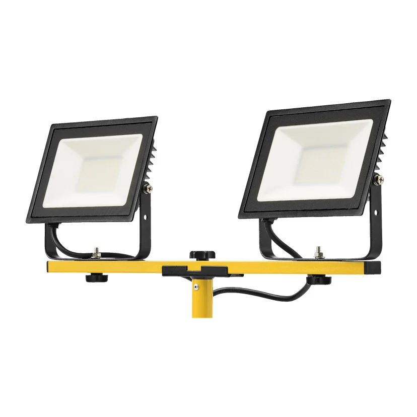 Dobbelt arbeidslampe med stativ LED 2x4250 lm 2x50 W IP65