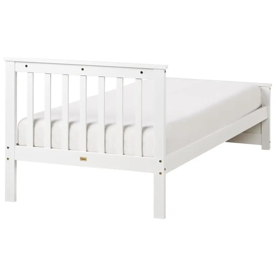 OLENDON - Eenpersoonsbed - Wit - 90 x 200 cm - Dennenhout