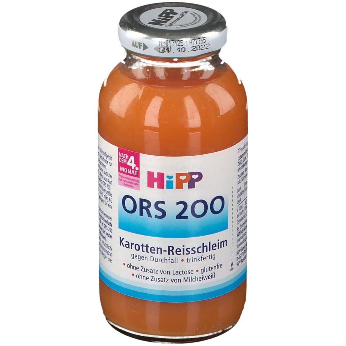 Hipp ORS 200 Karotten-Reisschleim Spezialnahrung ab dem 5. Monat