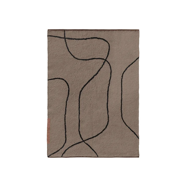 Mette Ditmer - Shadow Teppich, 100 x 140 cm, braun