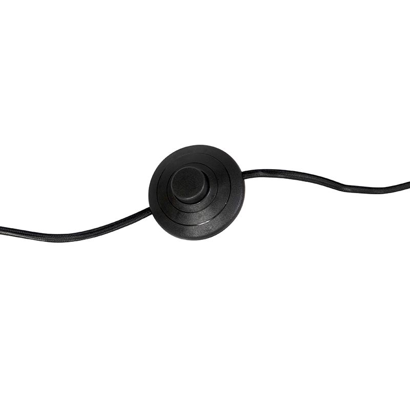 Moderne vloerlamp staal met taupe kap 45 cm - Simplo