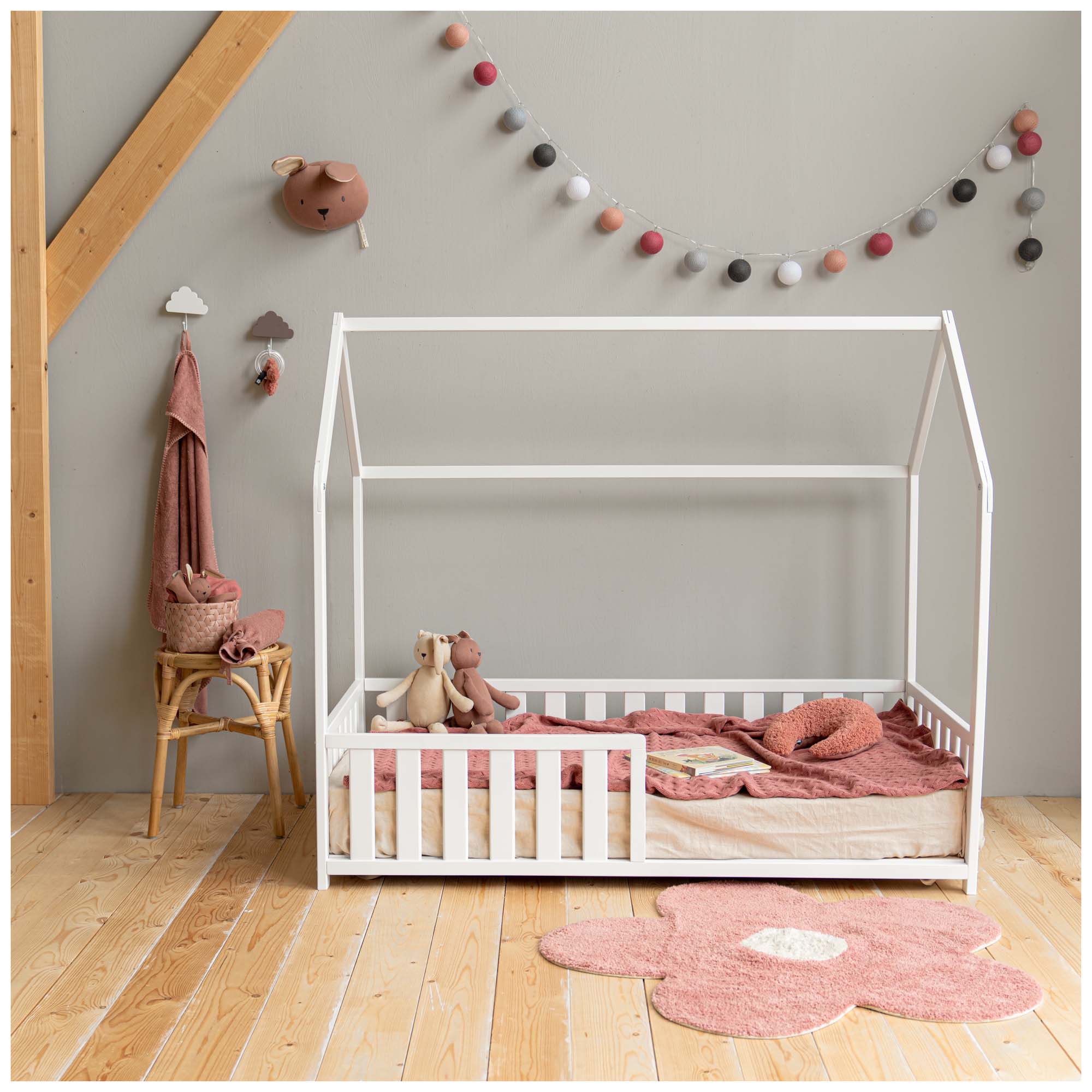 Prénatal peuterbed huisje 70x140 White - ledikanten - Prénatal