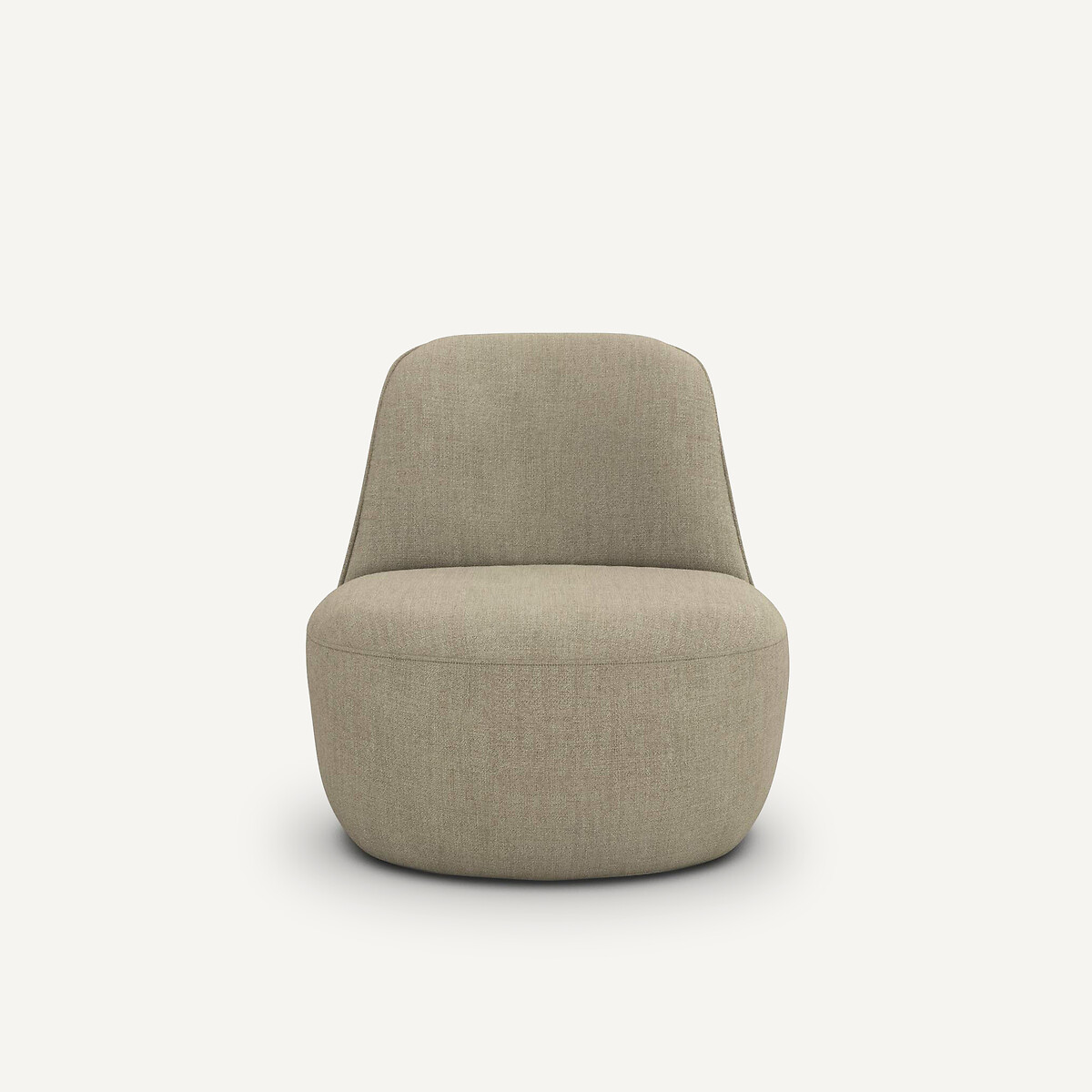 AM.PM<br>Poltrona giratória em linho chambray, Rosebury