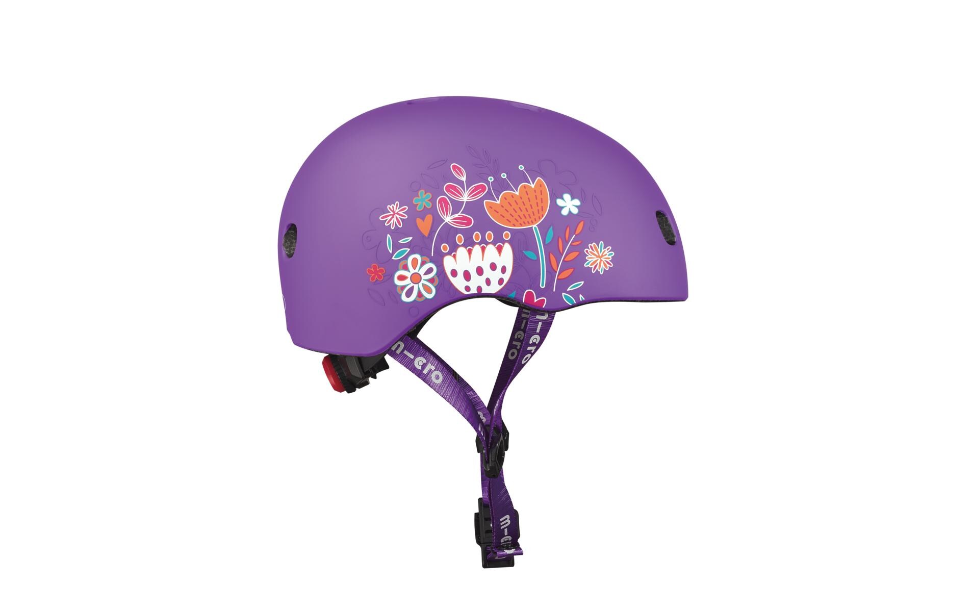 Kinderhelm Floral Purple M , MSkate- & Velohelm