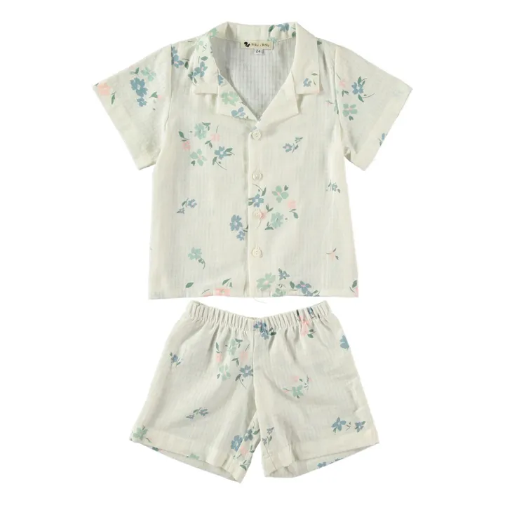 Risu Risu Pyjashort Rieur Coton Bio | Ecru
