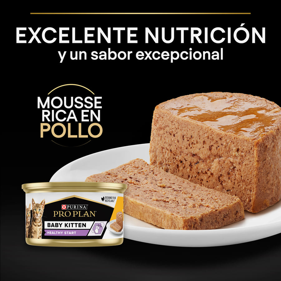 Mousse Pro Plan para Gatinho Bebê com Sabor de Frango