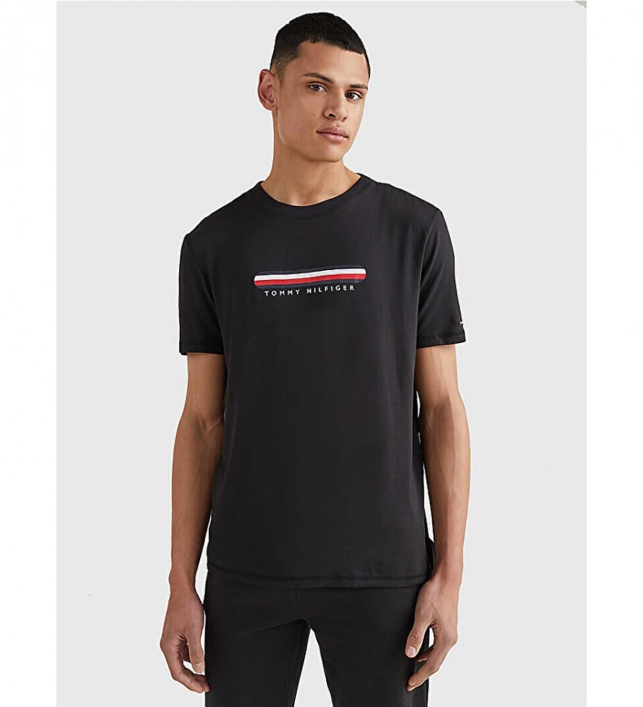 Camiseta Tommy Hilfiger Signature Preta