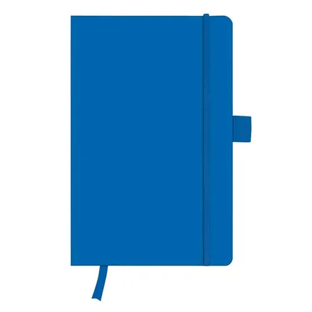 Herlitz Notizbuch in Lederoptik, DIN A5, 96 Blatt, liniert, blau