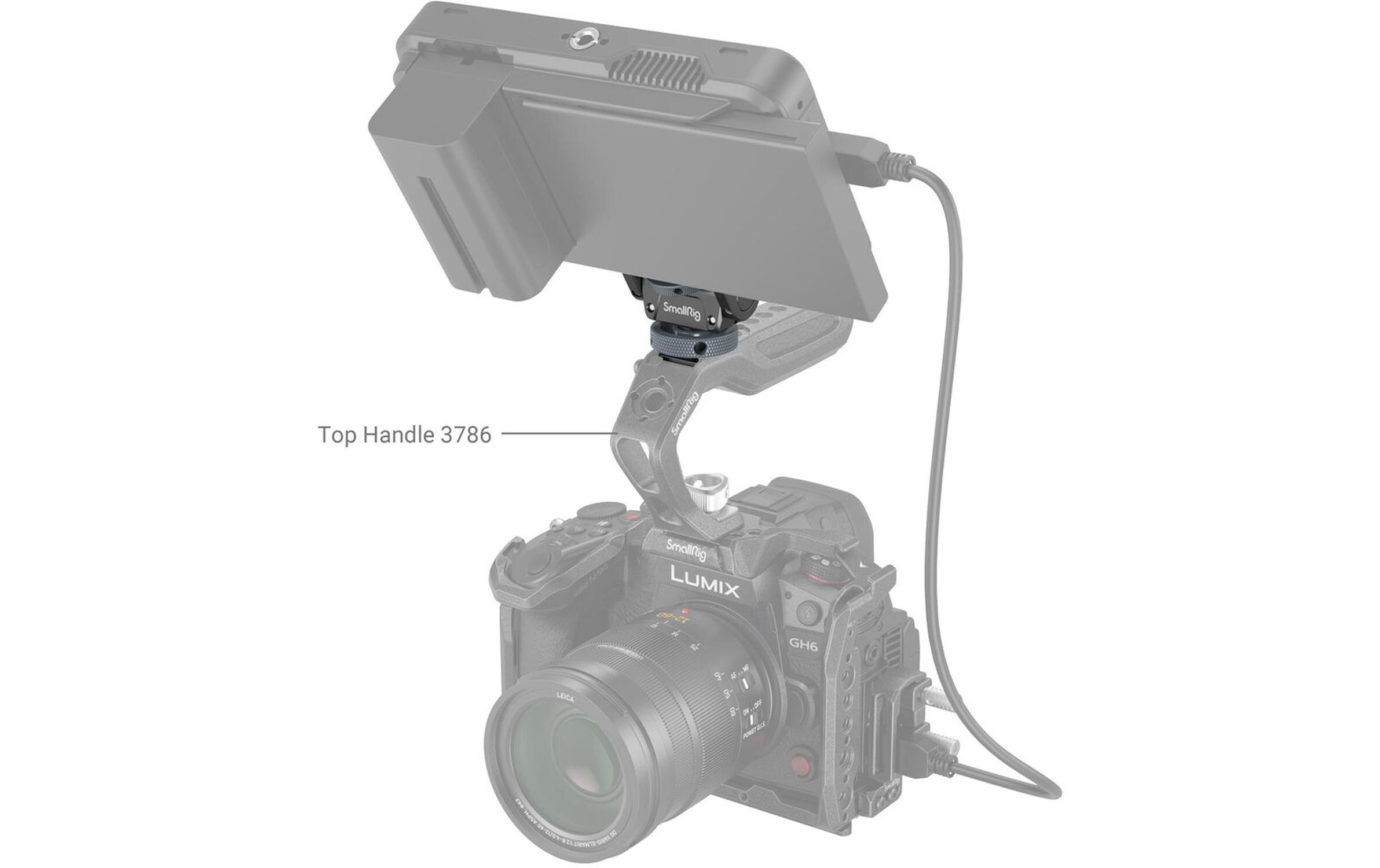 Swivel and Tilt Adj. Monitor MountSchwenkbare und neigbare Monitorhalterung mit kaltem Schuh