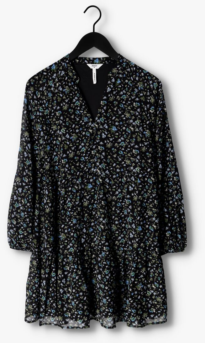 OBJECT zwarte object mini jurk objmila gia l/s dress