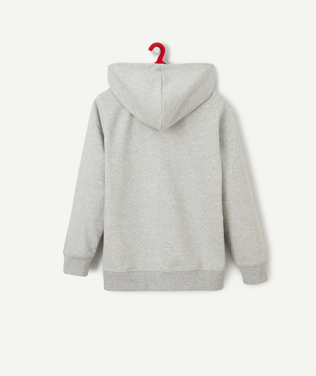 NEW BALANCESWEAT À CAPUCHE ESSENTIALS GARÇON GRIS AVEC ZIP
