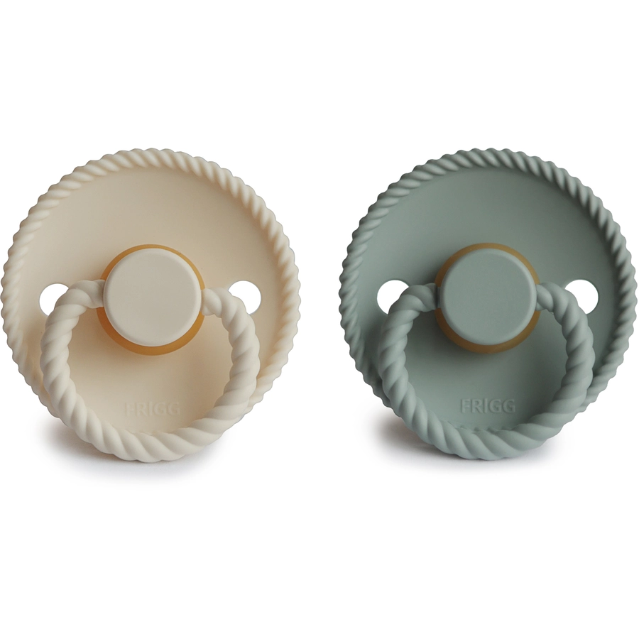 FRIGG Schnuller Rope CreamSage 6-18 Monate