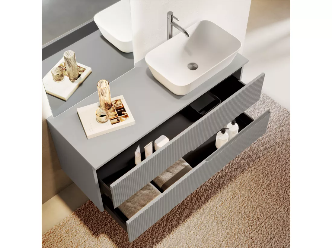 Composition 4 pieces VENERE gris matt