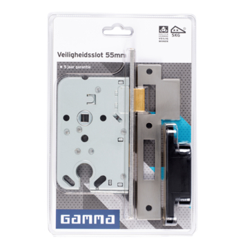 GAMMA Veiligheidsslot SKG 2-sterren buitendeur Doorn 50mm PC 55mm