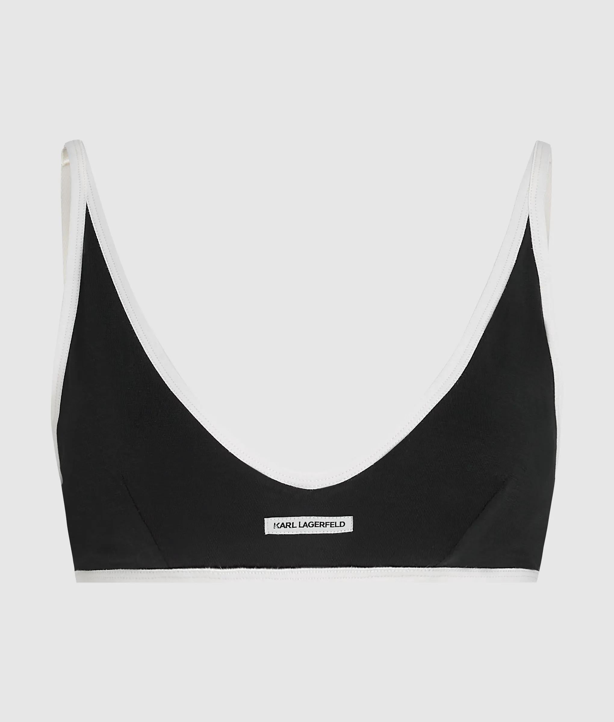Monochroom driehoekige beha