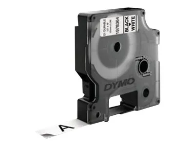 Labeltape DYMO® D1 Durable sort på hvid 12mm x 5,5m