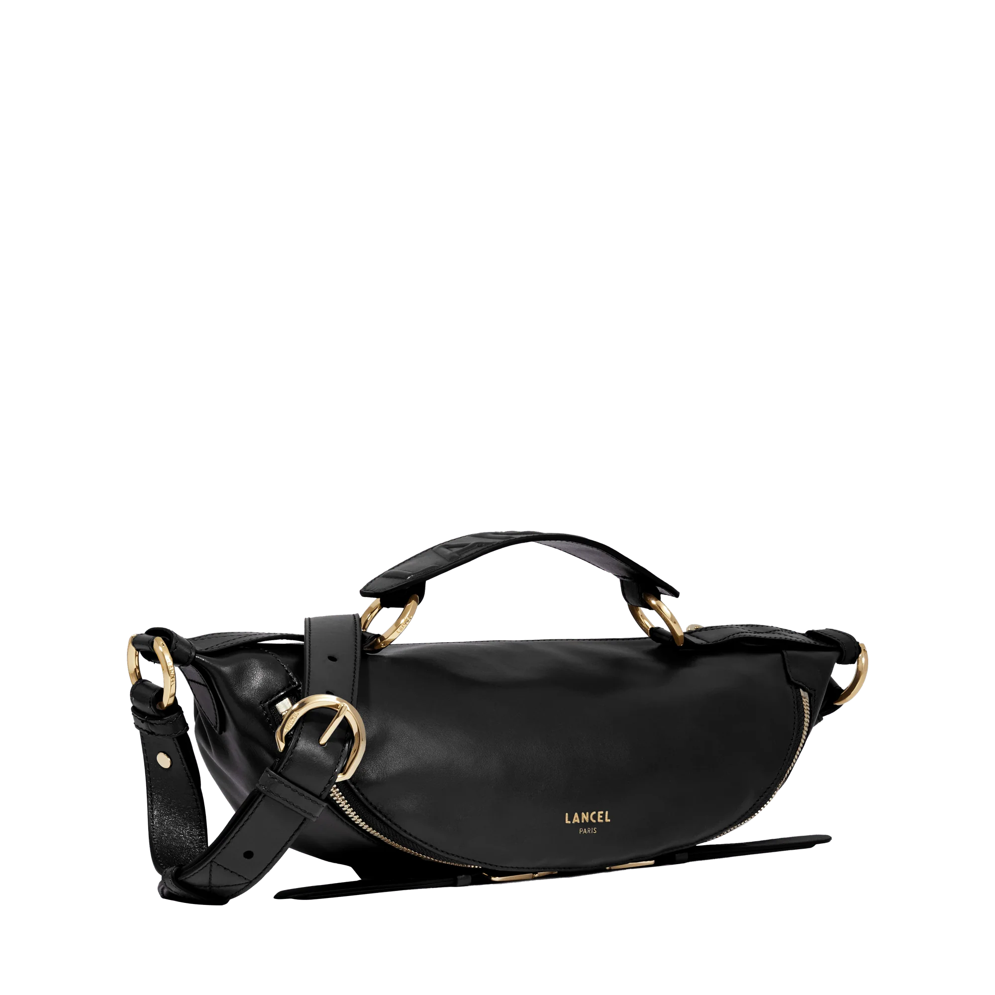 Sac porté croisé S Origami de Lancel-Noir