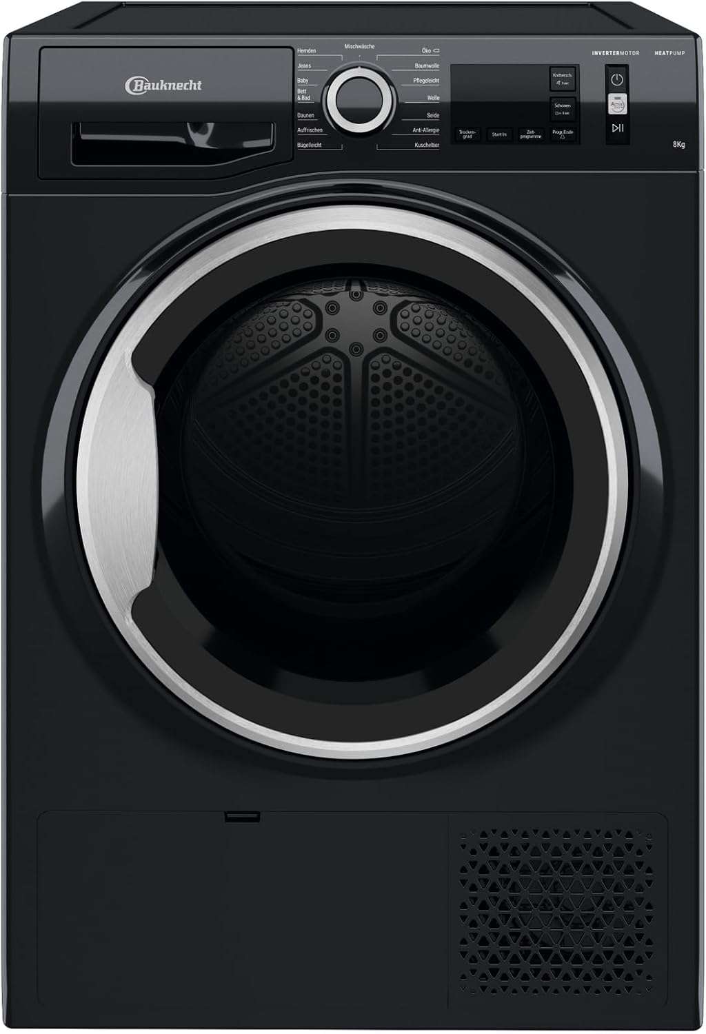 Bauknecht BB M11 8X3SK DE Kondenstrockner- 8 kg-Inverter Motor- EasyCleaning-Filter -Knitterschutz, schwarz