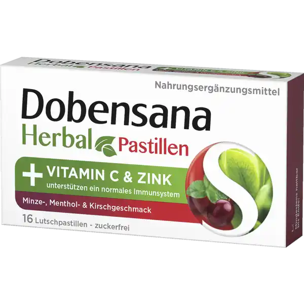 Dobensana Herbal Minz- und Kirschgeschmack Pastillen