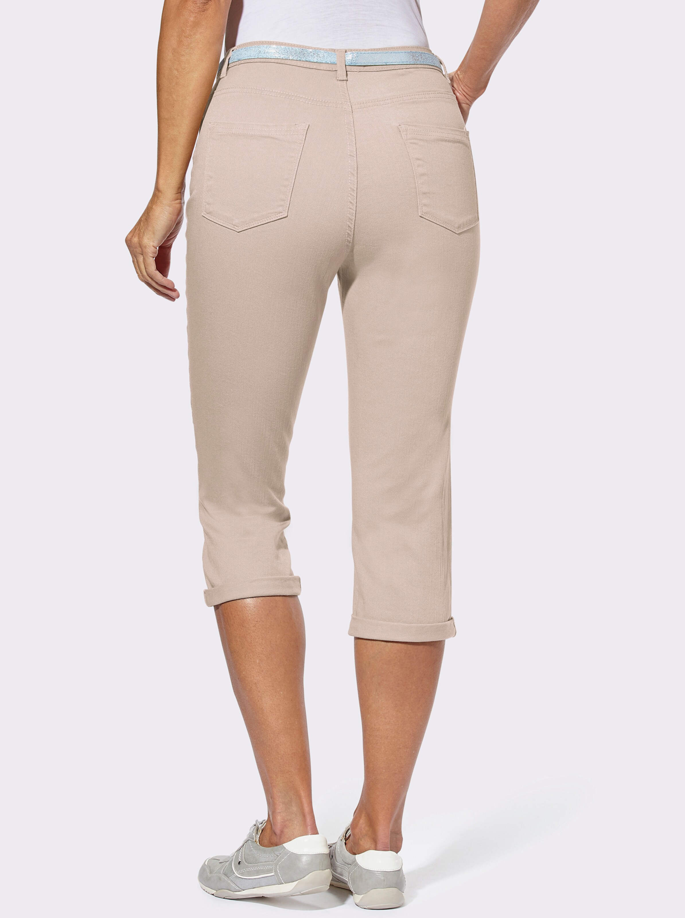 Caprihose inklusive Gürtel