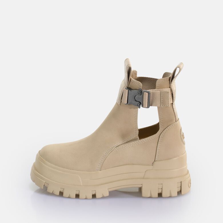Aspha Coa Bottines à talon vegan, beige