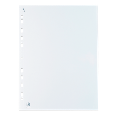 Oxford Quick'In - Bloc de 60 pochettes perforées - A4 - lisse - pour 25 feuilles